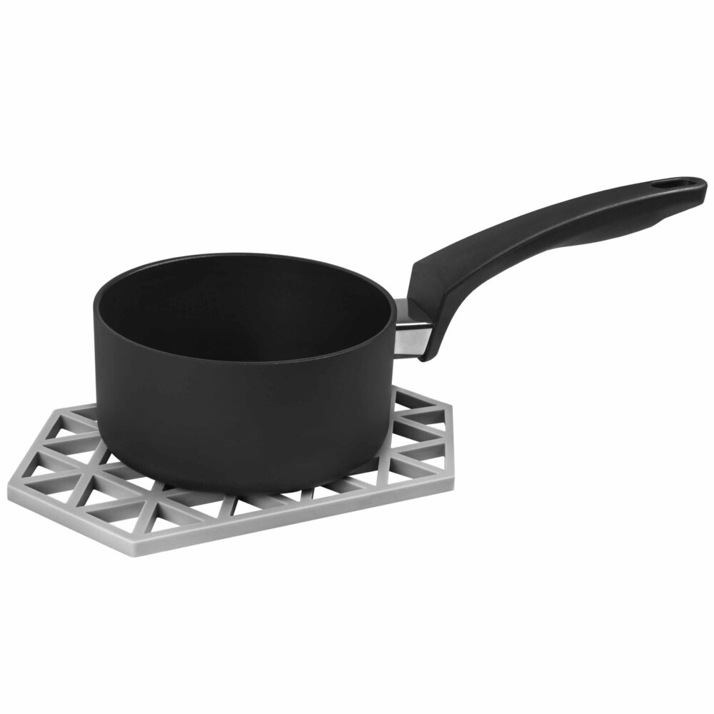 Grijs lange hexagon onderzetter