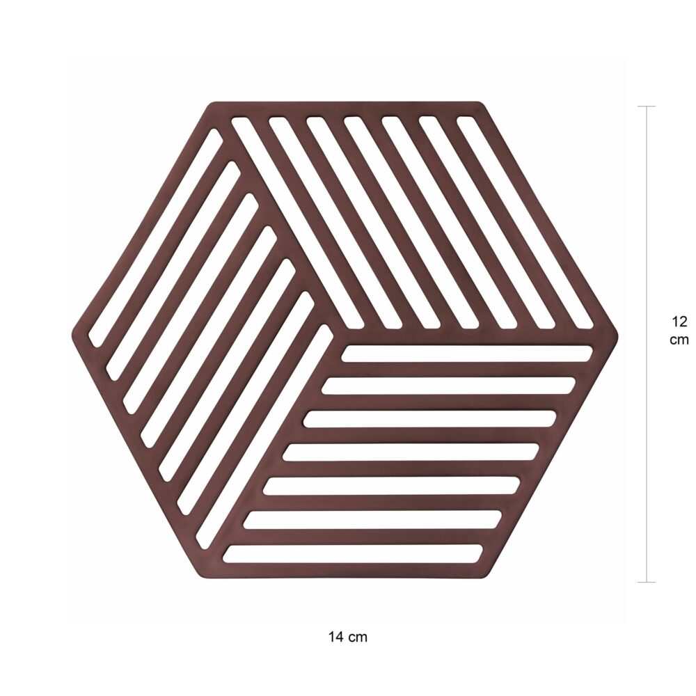 Afmetingen van de kleine hexagon pannenonderzetter