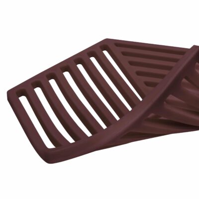 Rode hexagon pannenonderzetter