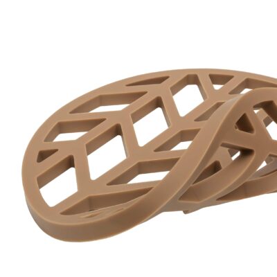 Siliconen pannenonderzetter in het bruin