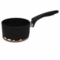 Siliconen pannenonderzetter met schubben patroon in het bruin