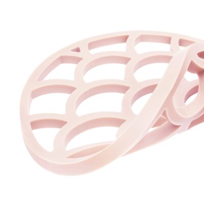Siliconen onderzetter voor pannen in de kleur roze