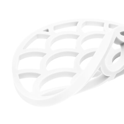 Witte schubben onderzetter