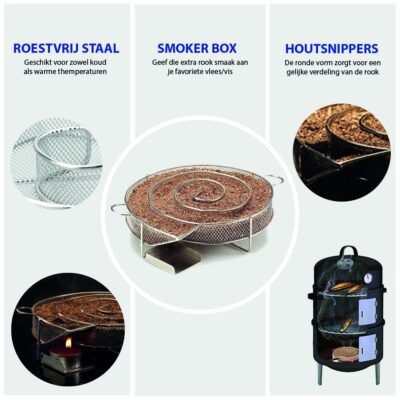 roestvast stalen smokerbox