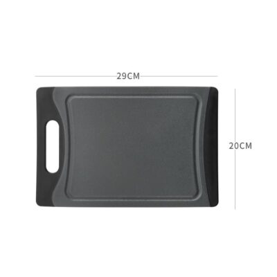 Zwarte snijplank van 29 x 20 cm