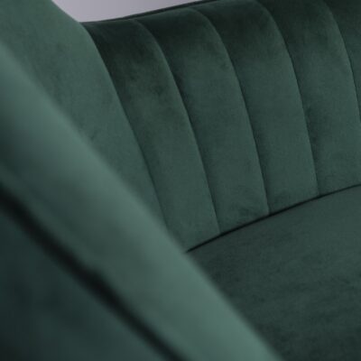 eetkamerstoel fluweel donkergroen