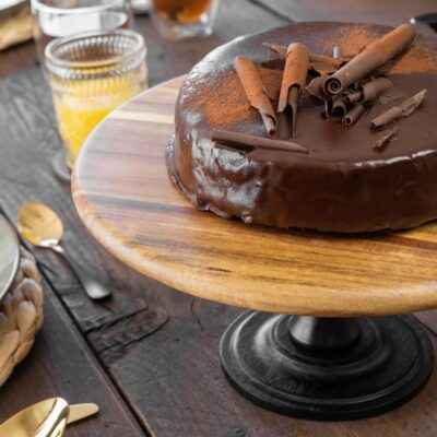taartplateau hout