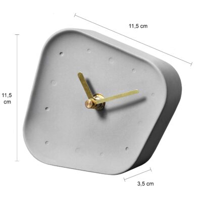 Afmetingen bureauklokje