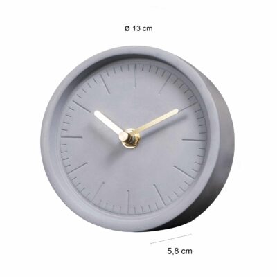 Klein grijs klokje voor op je nachtkast