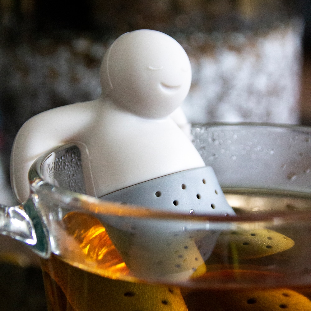 theezeef mannetje voor in glas