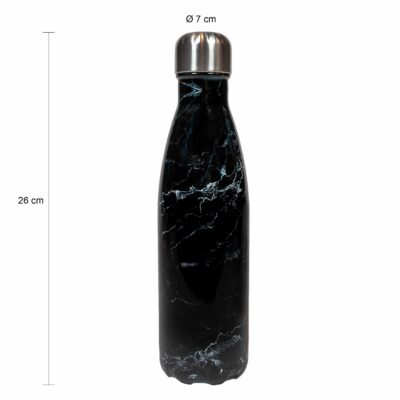 Zwarte krumble Thermosfles met een inhoud van 500 ml