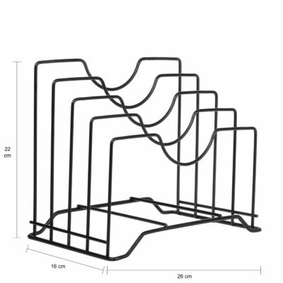 Afmetingen stalen tijdschriftenrekje