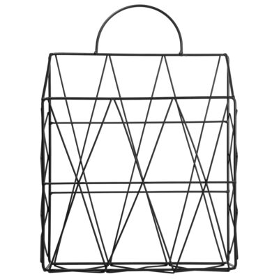 Draadstalen tijdschriftenrek voor aan de wand