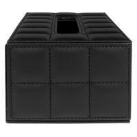 Zijkant zwart leren LYVION doos