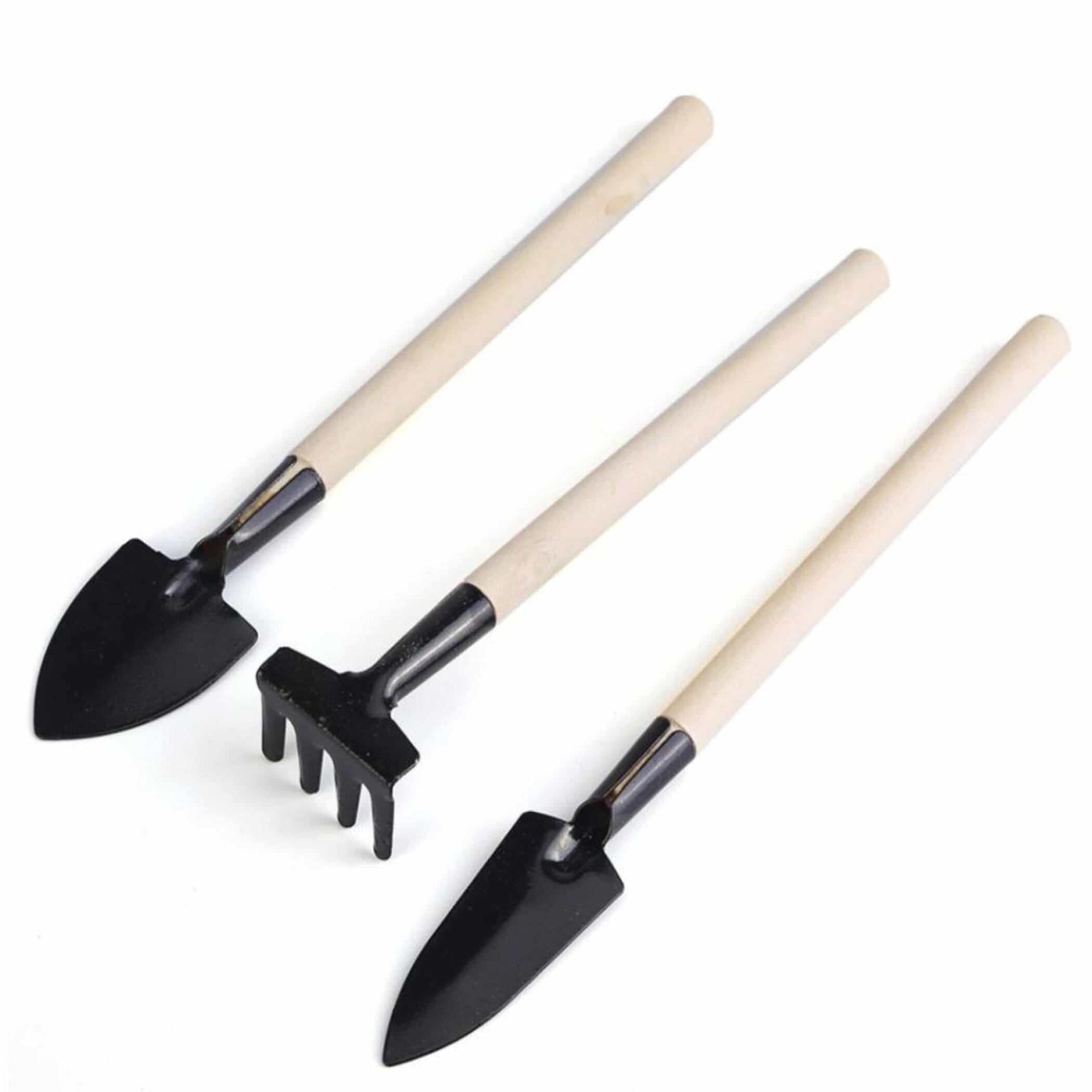 QUVIO Mini tuingereedschap set van 3 - 21,5 x 4 cm