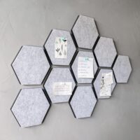 Hexagon vormen memoborden
