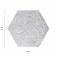 Grijze hexagon notitiebord
