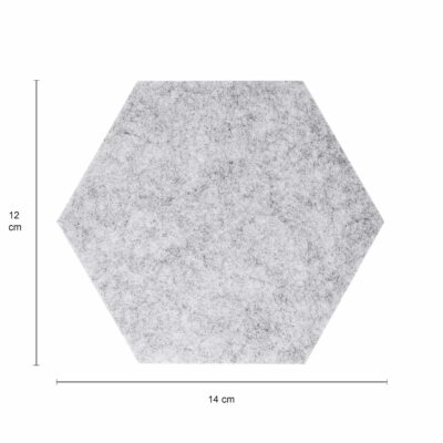 Grijze hexagon notitiebord