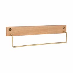 Houten handdoekhouder