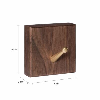 Afmetingen houten haak