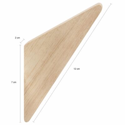 Afmetingen lichthouten wandhaak