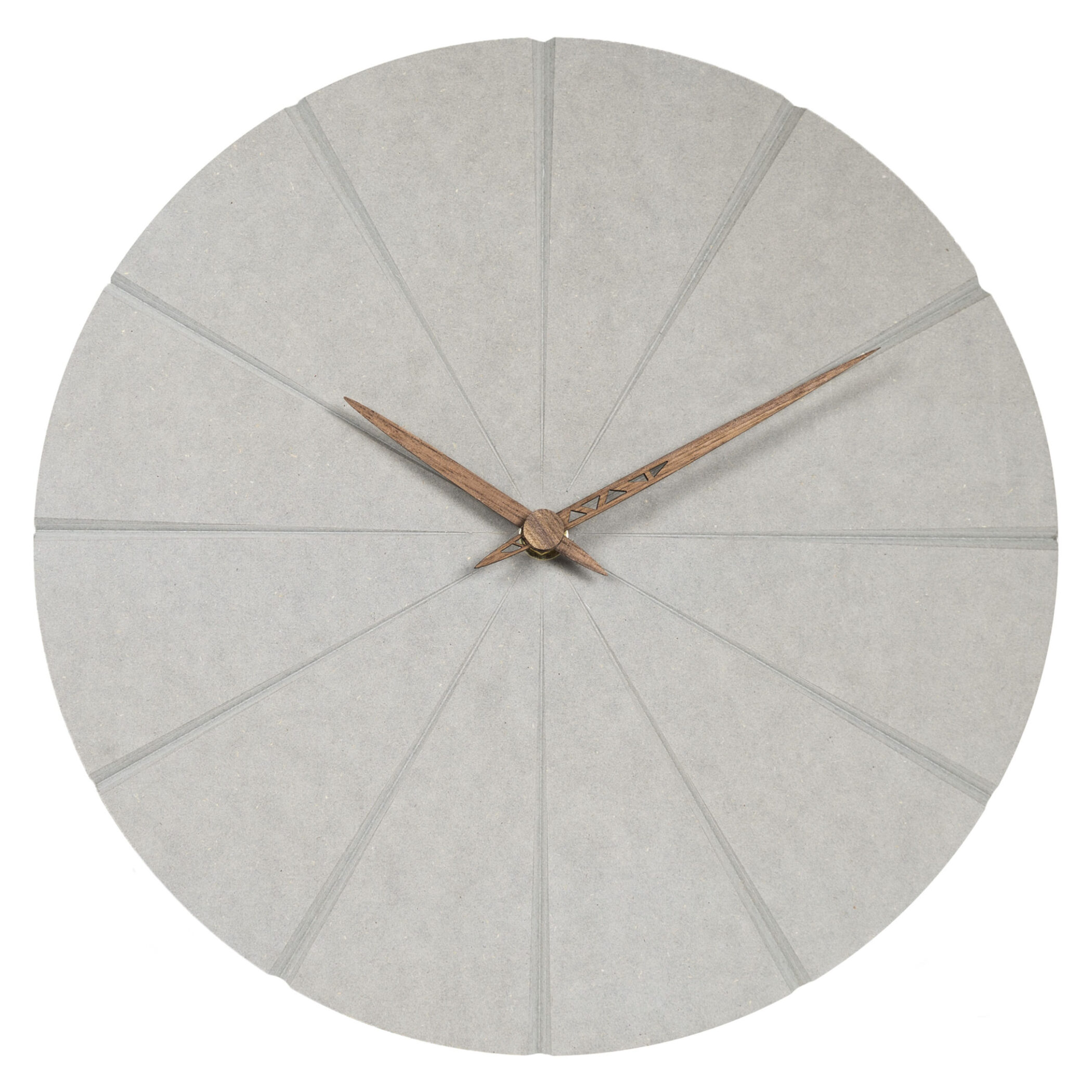 QUVIO Wandklok - Diameter 30 cm - Hout