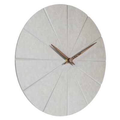Grijze wandklok