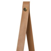 Leren riemen muurplank