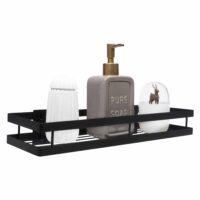 Zwart muurrekje voor in de badkamer of keuken