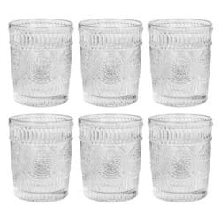 waterglazen set van 6 transparant