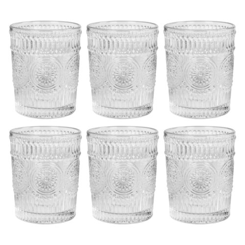 waterglazen set van 6 transparant