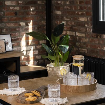 waterglazen set van 6 transparant