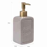 Afmetingen dispenser met goud