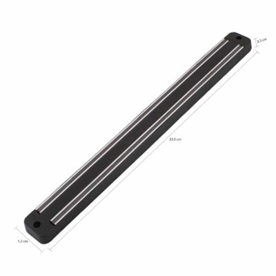 Zwart magnetische messenhouder