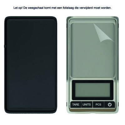 Bescherm folie klein weegschaaltje 0,01 tot 500 gram