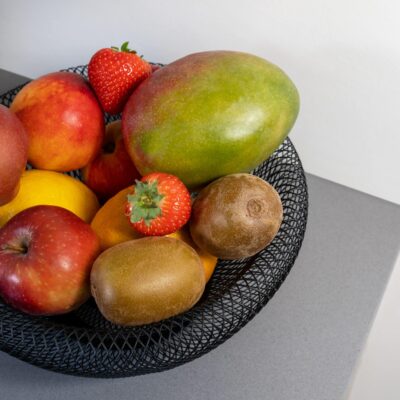 Fruitschaal draadstaal dubbelwandig