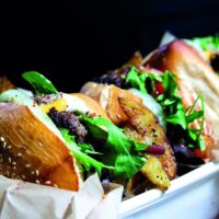 hamburgers gemaakt met hamburgerpers