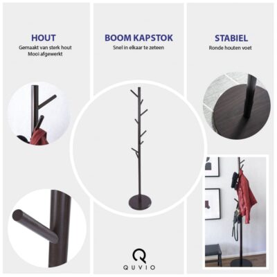 garderoberek van sterk hout