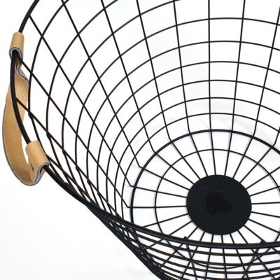 Ronde opbergmand van draadstaal