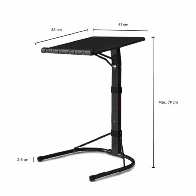afmetingen van bijzettafel voor laptop