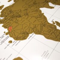 wereld kraskaart om landen te krassen