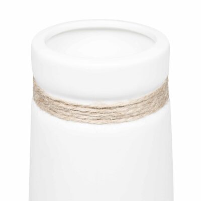 Witte vaas met touw
